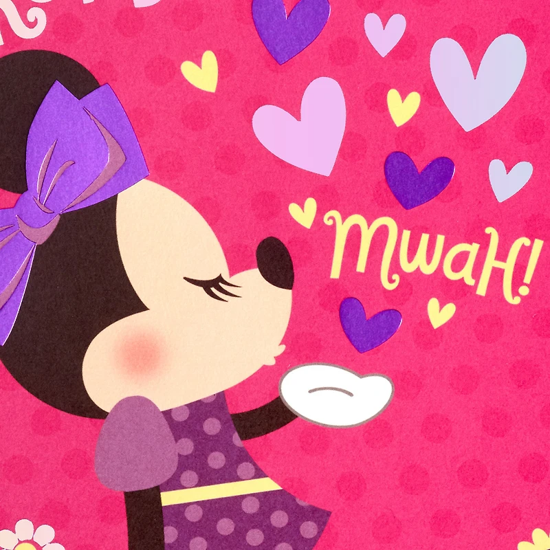 Disney Minnie Mouse Kisses Valentine's Day Card for Granddaughter for only USD 3.99 | Hallmark