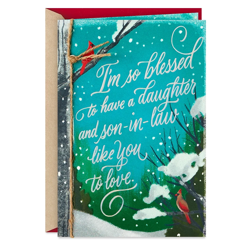I'm So Blessed to Have You Christmas Card for Daughter and Son-in-Law for only USD 5.99 | Hallmark
