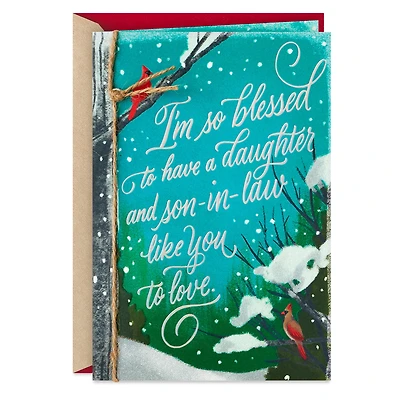 I'm So Blessed to Have You Christmas Card for Daughter and Son-in-Law for only USD 5.99 | Hallmark