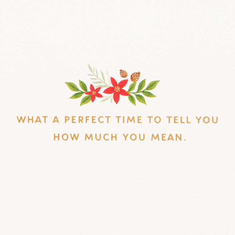 Merry Christmas Poinsettias and Holly Christmas Card for only USD 9.59 | Hallmark
