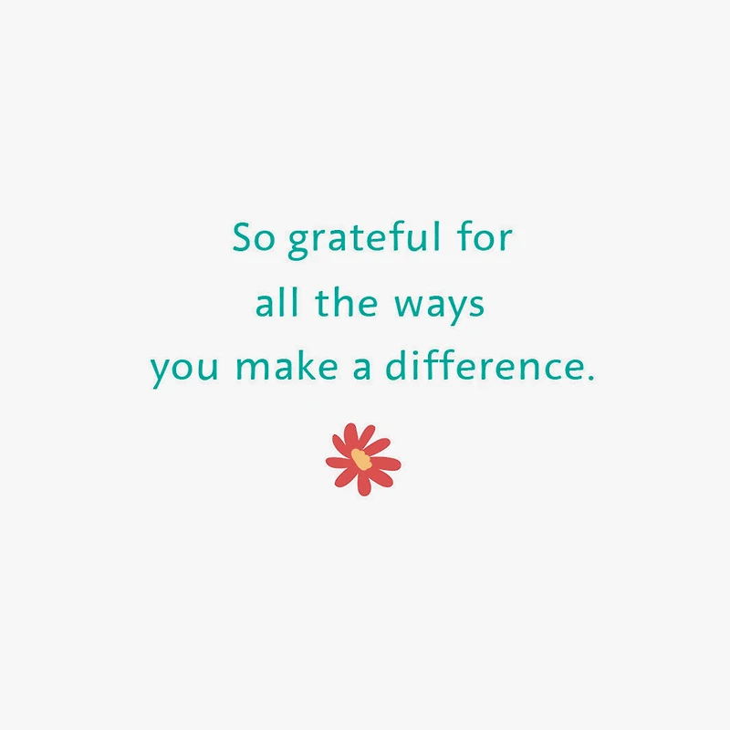 You Make a Difference Thank You Card for only USD 2.50 | Hallmark