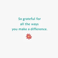 You Make a Difference Thank You Card for only USD 2.50 | Hallmark