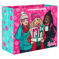 10.4" Barbie™ and Friends on Bright Pink Large Holiday Gift Bag for only USD 4.49 | Hallmark