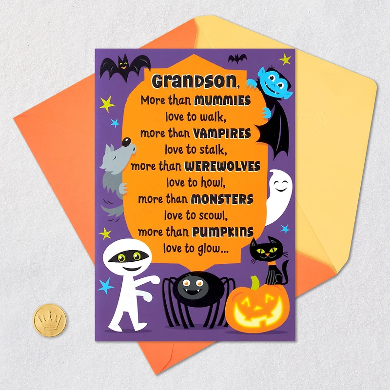 Love You More Than You Know Halloween Card for Grandson for only USD 2.00 | Hallmark