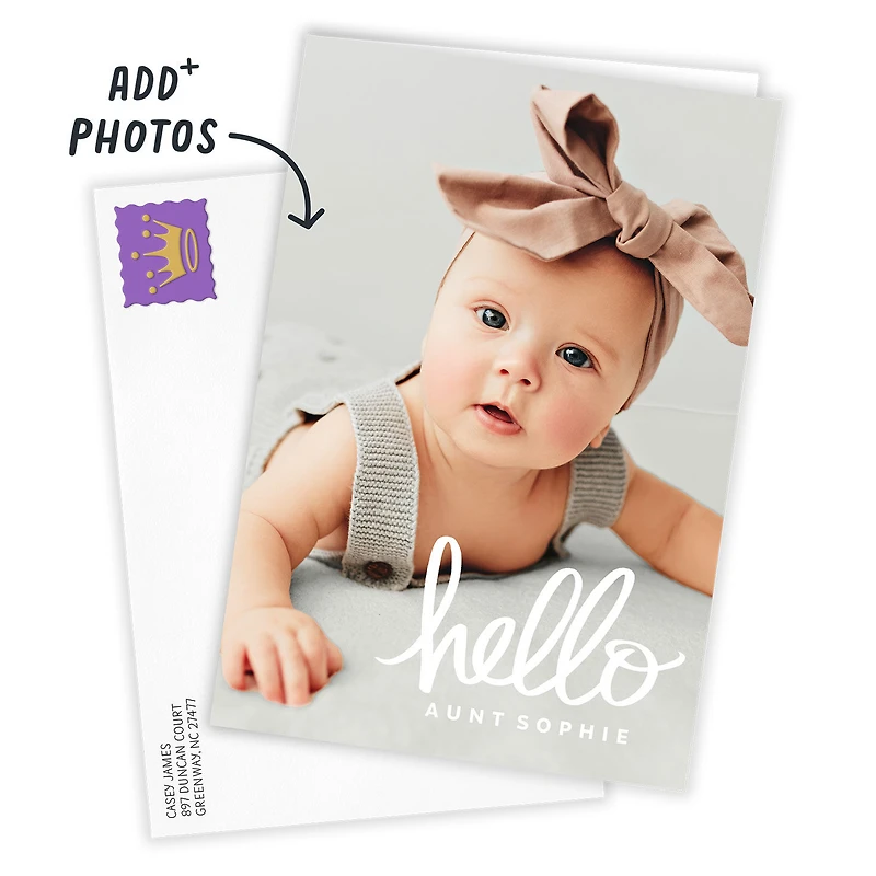 Personalized Hello Photo Card for only USD 4.99 | Hallmark