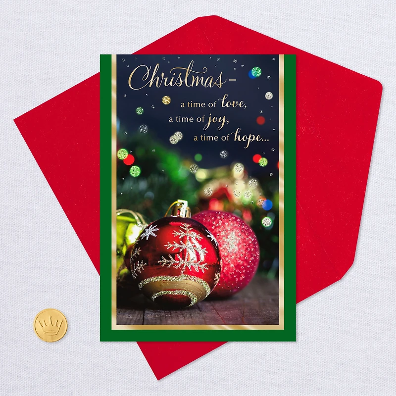Joy, Love, Hope Christmas Card for only USD 2.00 | Hallmark