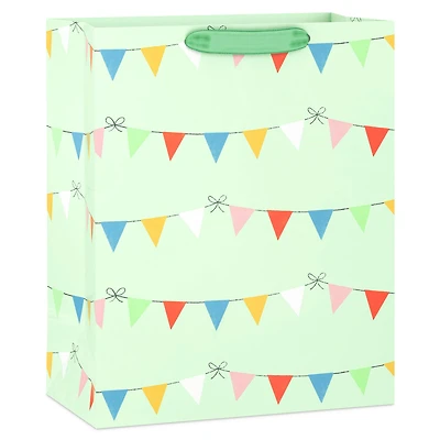 13" Colorful Banners on Light Green Large Gift Bag for only USD 4.99 | Hallmark