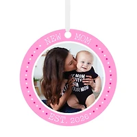 New Mom Round Metal Personalized Ornament, Custom Photo and Text for only USD 17.99 | Hallmark