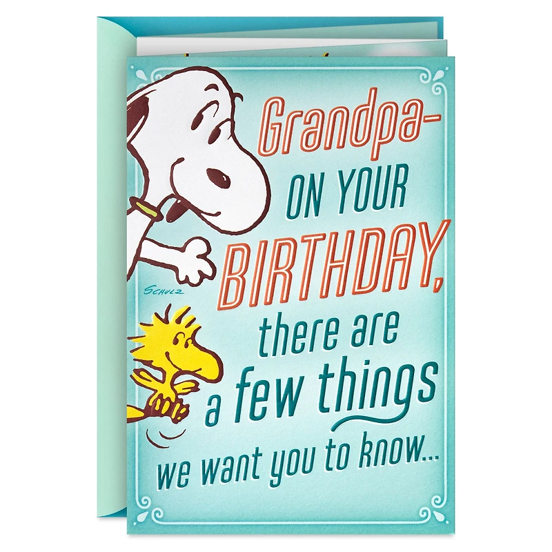 Peanuts® More Than a Few Great Things About You Pop-Up Birthday Card for Grandpa for only USD 5.59 | Hallmark