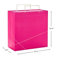 Rose With Gold Large Square Gift Bag, 10.4" for only USD 6.99 | Hallmark