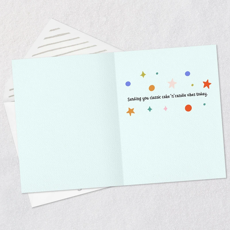 Classic Cake and Candle Vibes Birthday Card for only USD 3.99 | Hallmark
