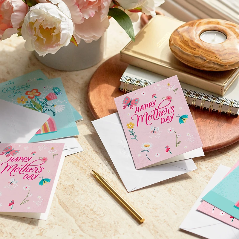 Butterflies and Flowers Mother's Day Cards, Pack of 8 for only USD 7.99 | Hallmark