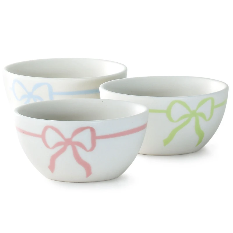 Lacey Chabert Collection Pastel Bow Ceramic Bowls, Set of 3 for only USD 34.99 | Hallmark