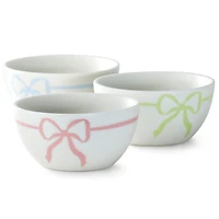 Lacey Chabert Collection Pastel Bow Ceramic Bowls, Set of 3 for only USD 34.99 | Hallmark