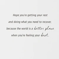 Take It Easy Get Well Card for only USD 2.99 | Hallmark