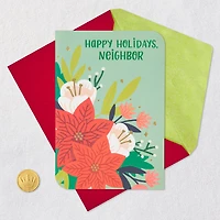 Happy Holidays Flowers Holiday Card for Neighbor for only USD 3.99 | Hallmark
