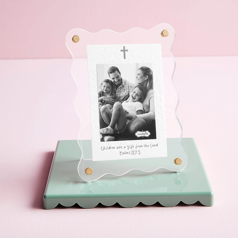 Mud Pie Acrylic Picture Frame With Cross and Bible Verse, 3x4 for only USD 20.00 | Hallmark