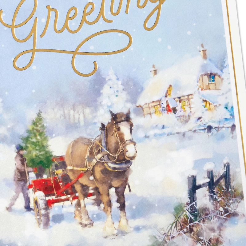 Horse and Holiday Wagon Boxed Christmas Cards, Pack of 16 for only USD 12.49 | Hallmark