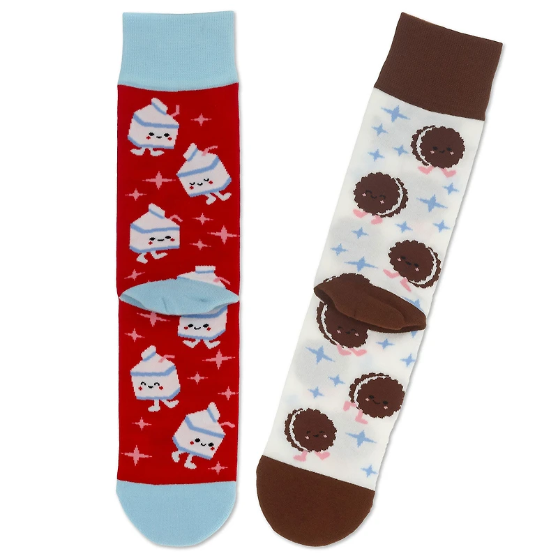 Better Together Milk and Cookies Funny Crew Socks for only USD 12.99 | Hallmark