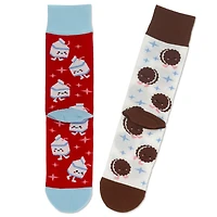 Better Together Milk and Cookies Funny Crew Socks for only USD 12.99 | Hallmark