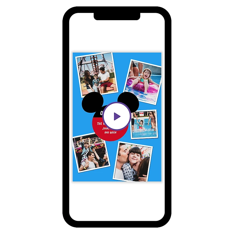 Disney Mickey Ears Photo Collage Custom Card for only USD 4.99 | Hallmark
