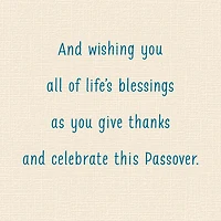 Good Times, Great Food, Many Blessings Passover Card for only USD 3.99 | Hallmark