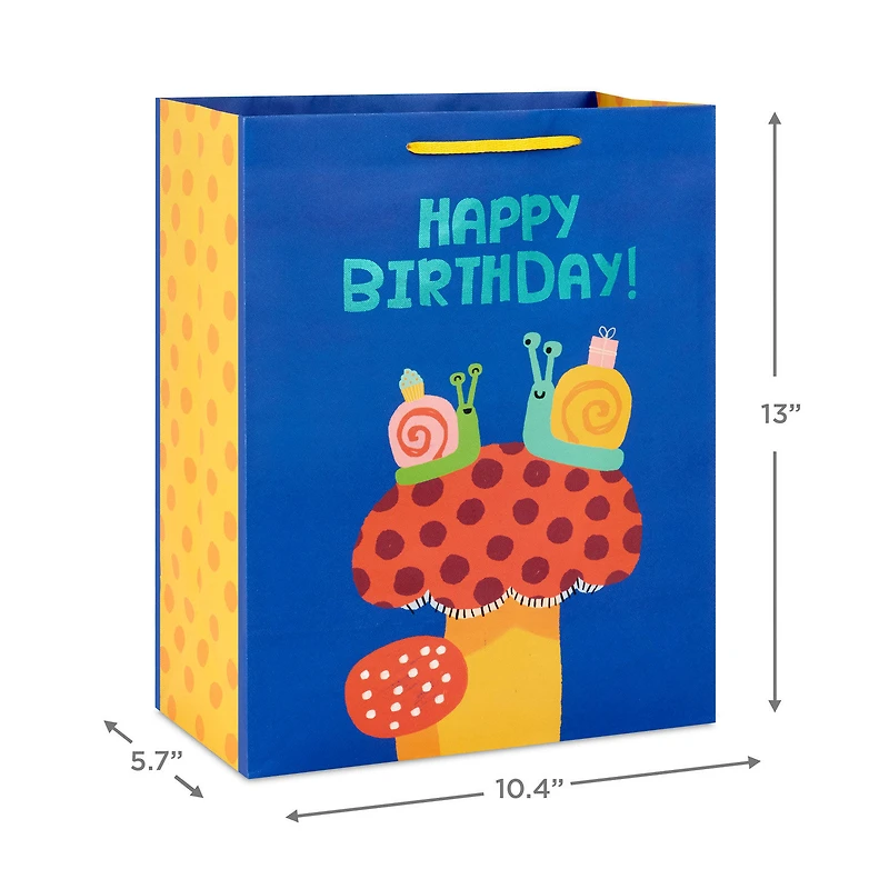 13" Happy Snails Large Birthday Gift Bag for only USD 4.99 | Hallmark
