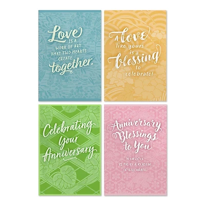 Colorful Designs Assorted Religious Anniversary Cards, Box of 12 for only USD 8.99 | Hallmark
