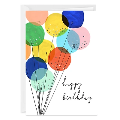 Celebrating You Modern Balloons Custom Birthday Card for only USD 4.99 | Hallmark