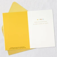 Every Shade of Happy Birthday Card With Removable Fabric Patch for only USD 8.59 | Hallmark