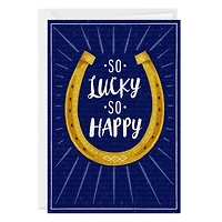 So Lucky So Happy Horseshoe Custom Love Card for only USD 4.99 | Hallmark
