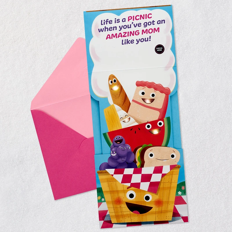 Life's a Picnic Funny Pop-Up Mother's Day Card for Mom With Sound and Light for only USD 9.99 | Hallmark