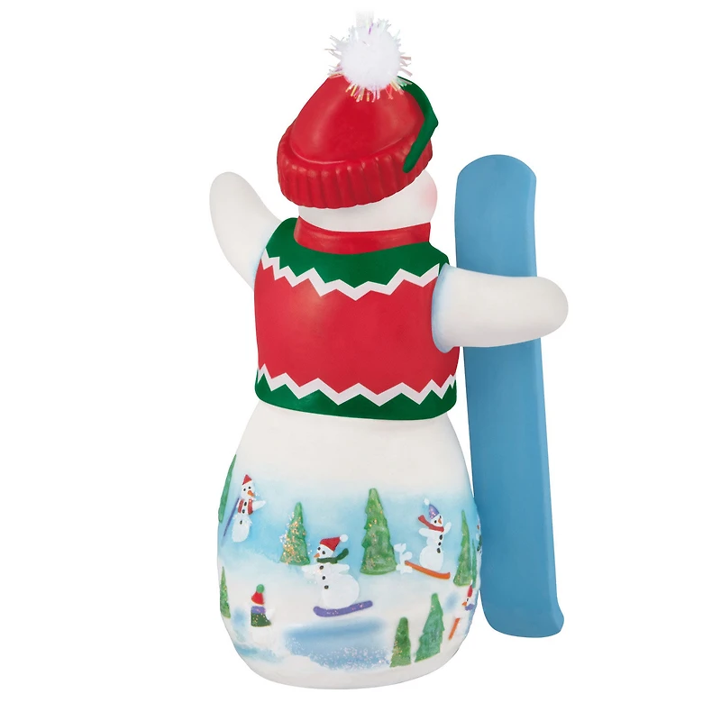 Snowtop Lodge Ollie U. Halfpipe Porcelain Ornament for only USD 28.99 | Hallmark