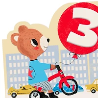Birthday Boy Bear on a Bike 3rd Birthday Card for only USD 2.99 | Hallmark