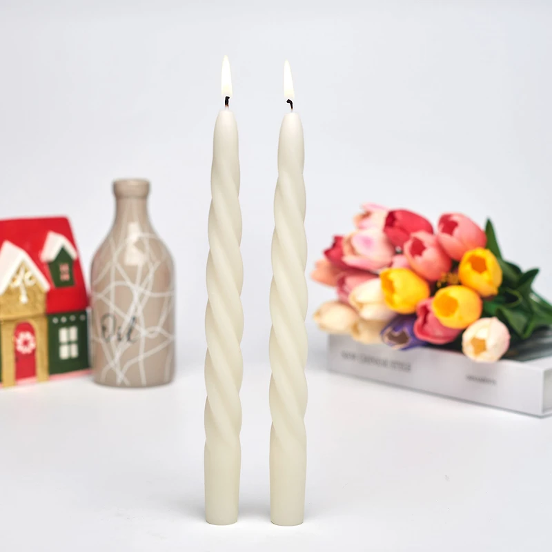White Spiral Taper Candles, Set of 2 for only USD 9.99 | Hallmark