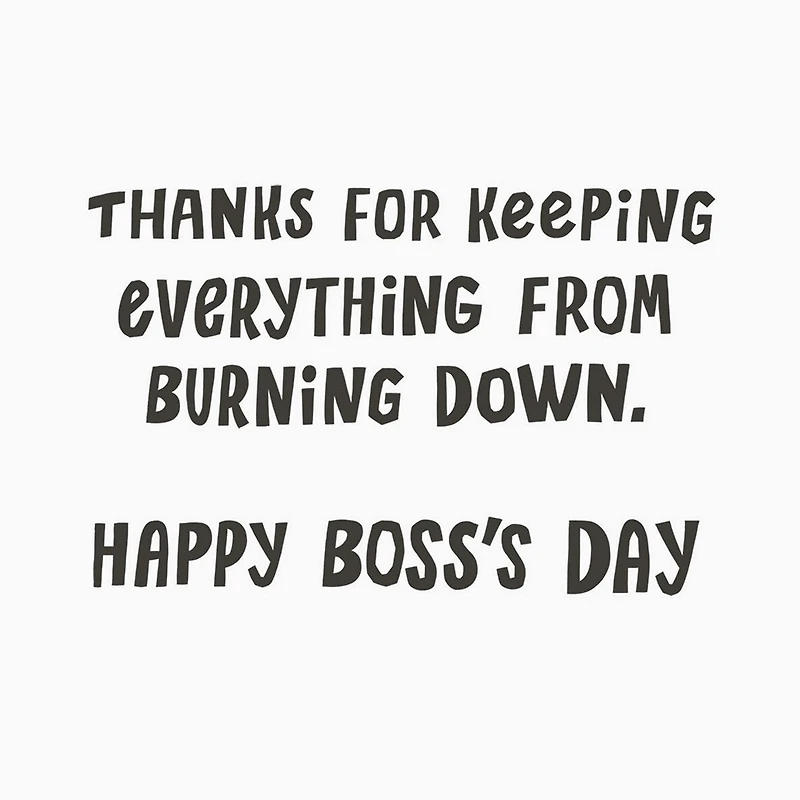 Dumpster Fire Funny Boss's Day Card for only USD 3.69 | Hallmark