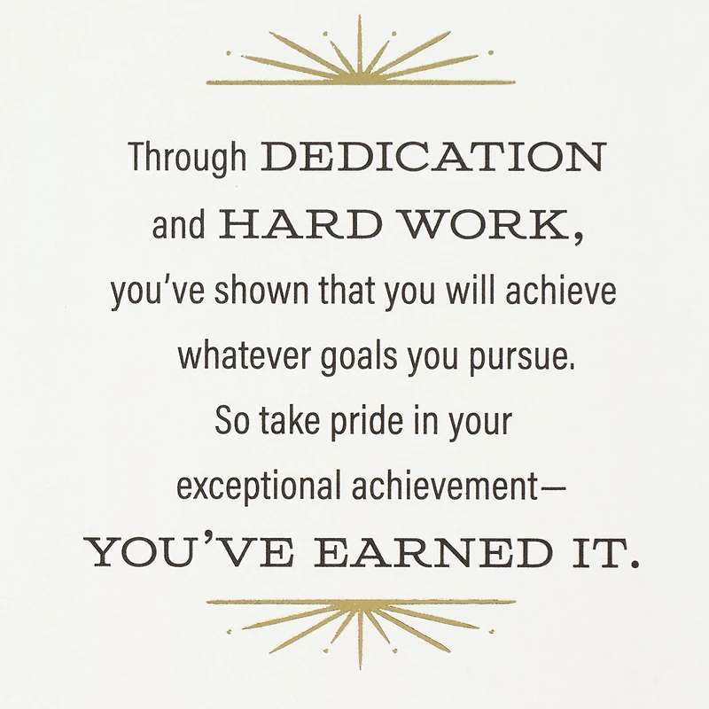 Dedication and Hard Work Graduation Card for Doctorate for only USD 4.59 | Hallmark