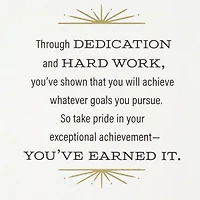 Dedication and Hard Work Graduation Card for Doctorate for only USD 4.59 | Hallmark
