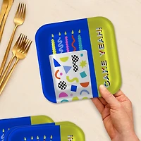 "Cake Yeah!" Modern Neon Dessert Plates, Pack of 8 for only USD 3.99 | Hallmark
