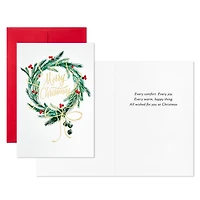 Pine and Berry Wreath Packaged Christmas Cards, Set of 5 for only USD 5.00 | Hallmark