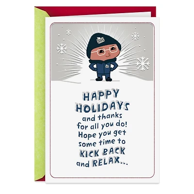 Kick Back and Relax Christmas Card for Mail Carrier for only USD 2.99 | Hallmark