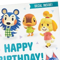 Nintendo Animal Crossing™ New Horizons Special Day Birthday Card for Kids With Decal for only USD 4.99 | Hallmark