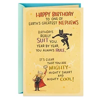Marvel Avengers One of Earth's Greatest Nephews Birthday Card for only USD 4.59 | Hallmark