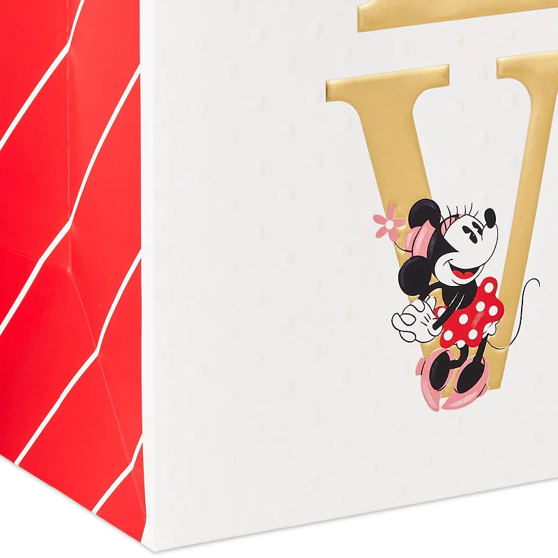 10.4" Disney Mickey and Minnie Love Large Square Gift Bag for only USD 7.99 | Hallmark