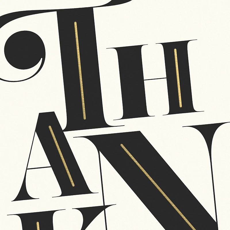 Stylish Black and White Blank Thank You Notes, Pack of 10 for only USD 10.49 | Hallmark