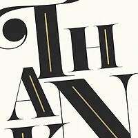 Stylish Black and White Blank Thank You Notes, Pack of 10 for only USD 10.49 | Hallmark