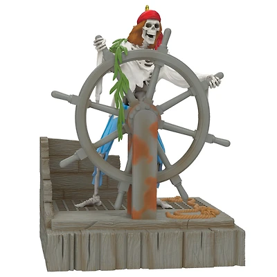 Disney Pirates of the Caribbean Collection Helmsman Skeleton Ornament With Light and Sound for only USD 49.99 | Hallmark