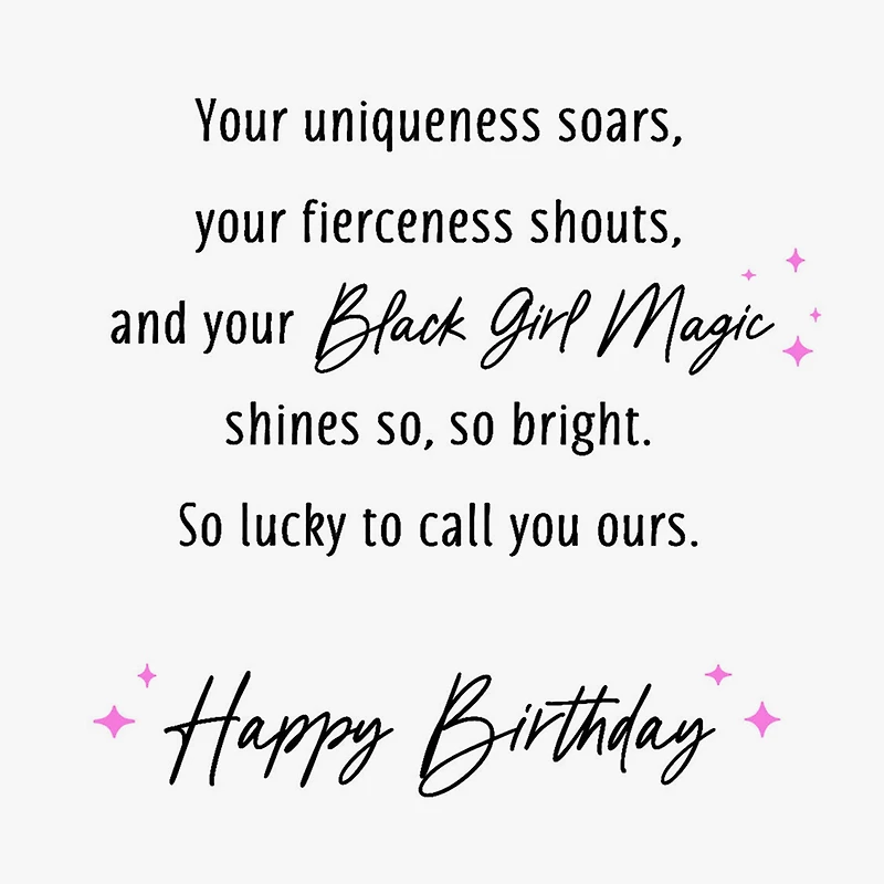 Your Black Girl Magic Shines So Bright Birthday Card for Daughter for only USD 3.59 | Hallmark