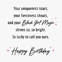 Your Black Girl Magic Shines So Bright Birthday Card for Daughter for only USD 3.59 | Hallmark