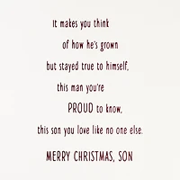 Filled With Joy, Pride and Love Christmas Card for Son for only USD 5.99 | Hallmark